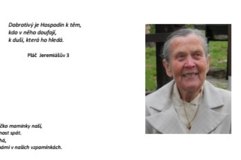 Zemřela Danuše Hájková