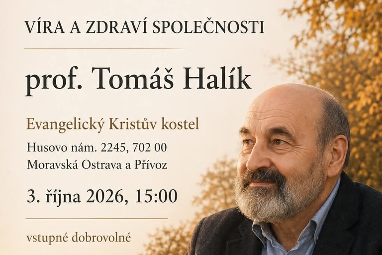 POZVÁNKA: Tomáš Halík 3.10.2026